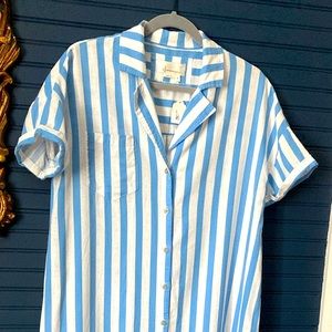 Anthropologie midi button shirt dress size XS